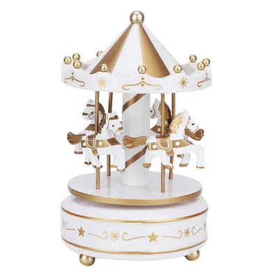 Turning Carousel Horse Music Box