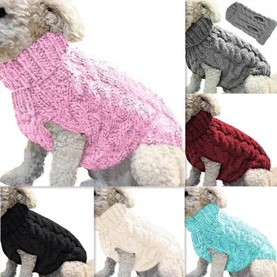 Turtleneck Pet Winter Puppy Sweater Turtleneck Pet Winter Puppy Sweater