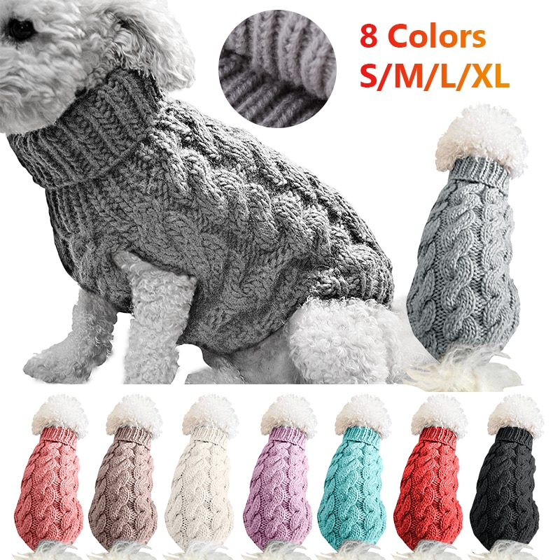 Turtleneck Pet Winter Puppy Sweater Turtleneck Pet Winter Puppy Sweater