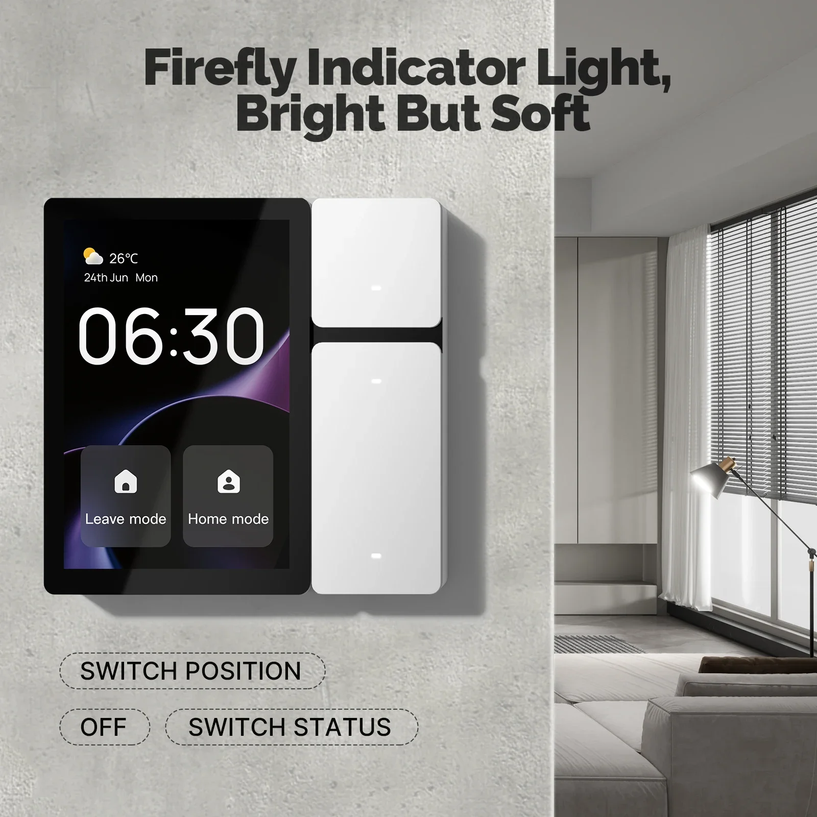 Tuya WiFi Smart Control Panel 3.5″ Touch Screen, 3 Relays & Buttons, IR Remote, Bluetooth Sigmesh Hub, Home Automation
