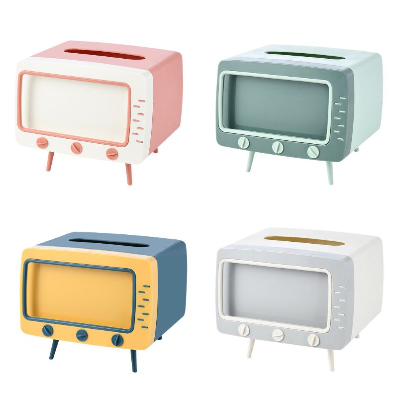 TV Tissue Box Phone Holder
