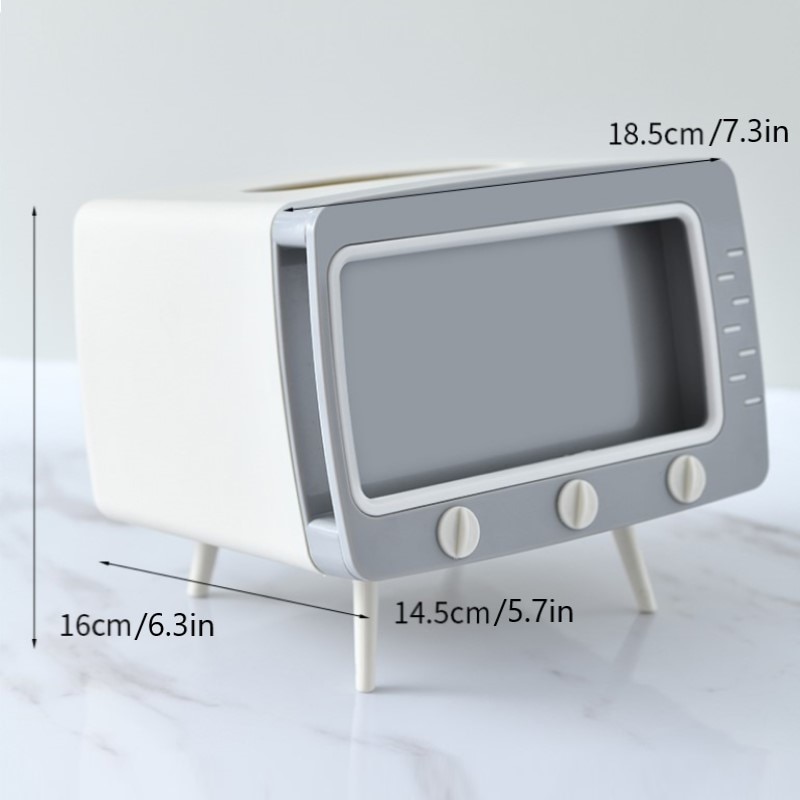 TV Tissue Box Phone Holder