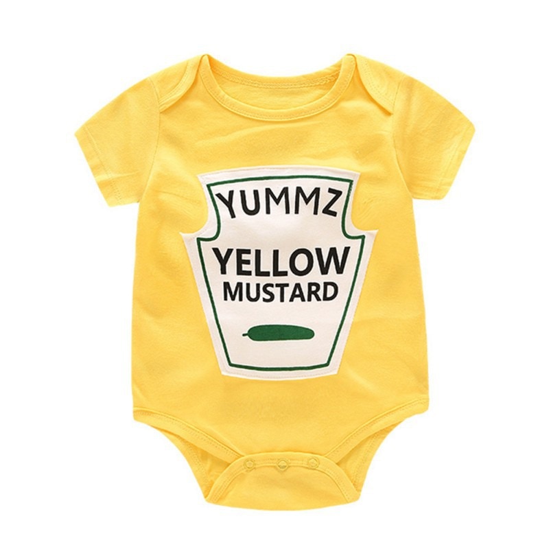 Twin Onesies Mustard and Ketchup Costume Twin Onesies Mustard and Ketchup Costume