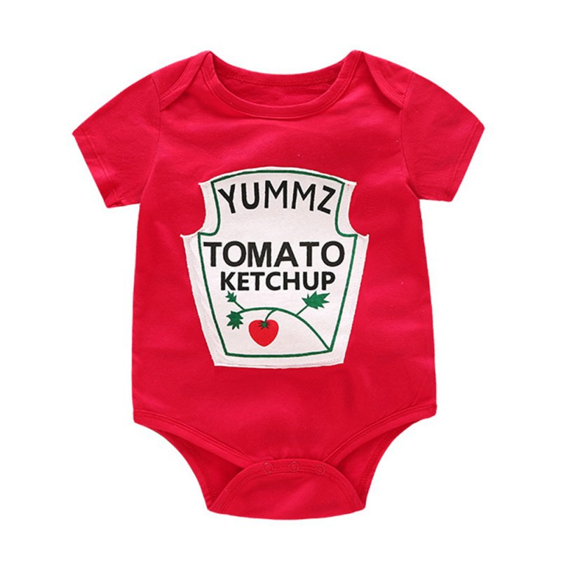 Twin Onesies Mustard and Ketchup Costume Twin Onesies Mustard and Ketchup Costume