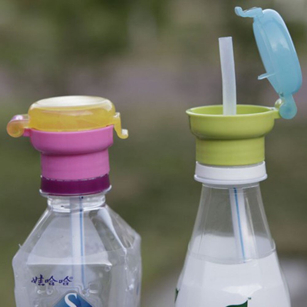 Twist Water Bottle Cap with Straw