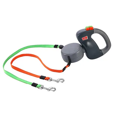 Two Dog Leash Strong Retractable Double Leash