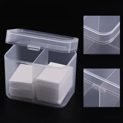 Two-Grid Plastic Cotton Pads Holder
