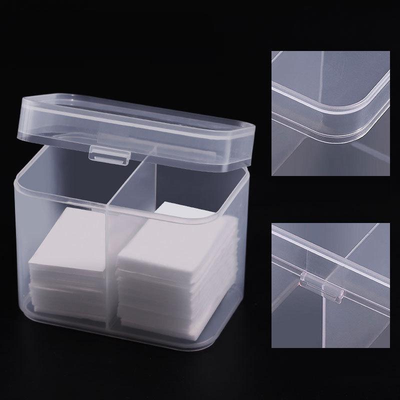 Two-Grid Plastic Cotton Pads Holder