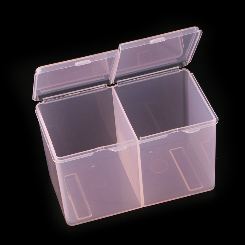 Two-Grid Plastic Cotton Pads Holder