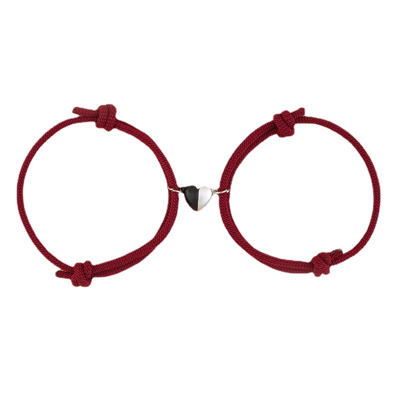 Two Halves Heart Couple Magnetic Bracelets Two Halves Heart Couple Magnetic Bracelets