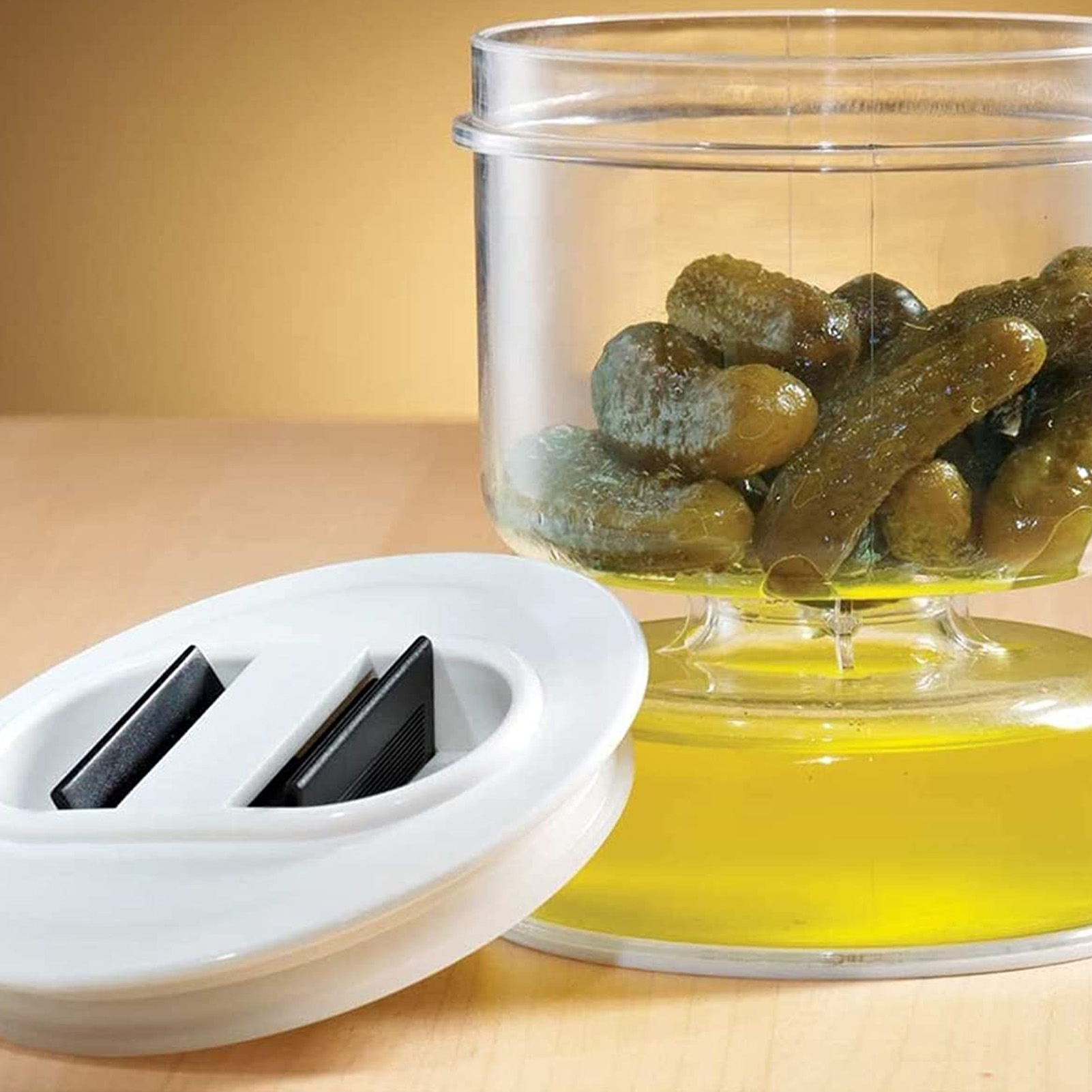 Two In One Storage Pickle Jar
