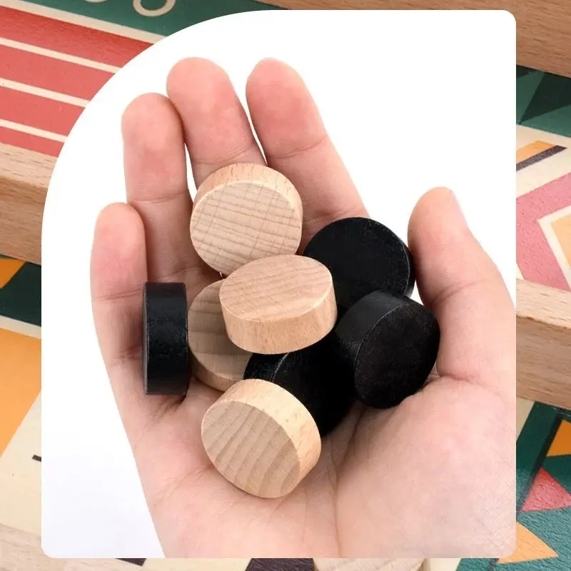 Two Person Battle Wooden Bounce Chess Table Bounce Children'S Gift Fun Parent-Child Interactive Game Christmas Present Two Person Battle Wooden Bounce Chess Table Bounce Children'S Gift Fun Parent-Child Interactive Game Christmas Present
