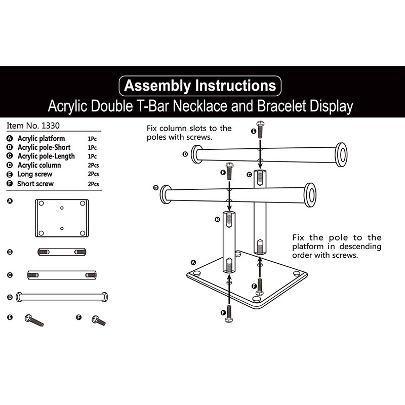 Two Tier Acrylic Bracelet Holder