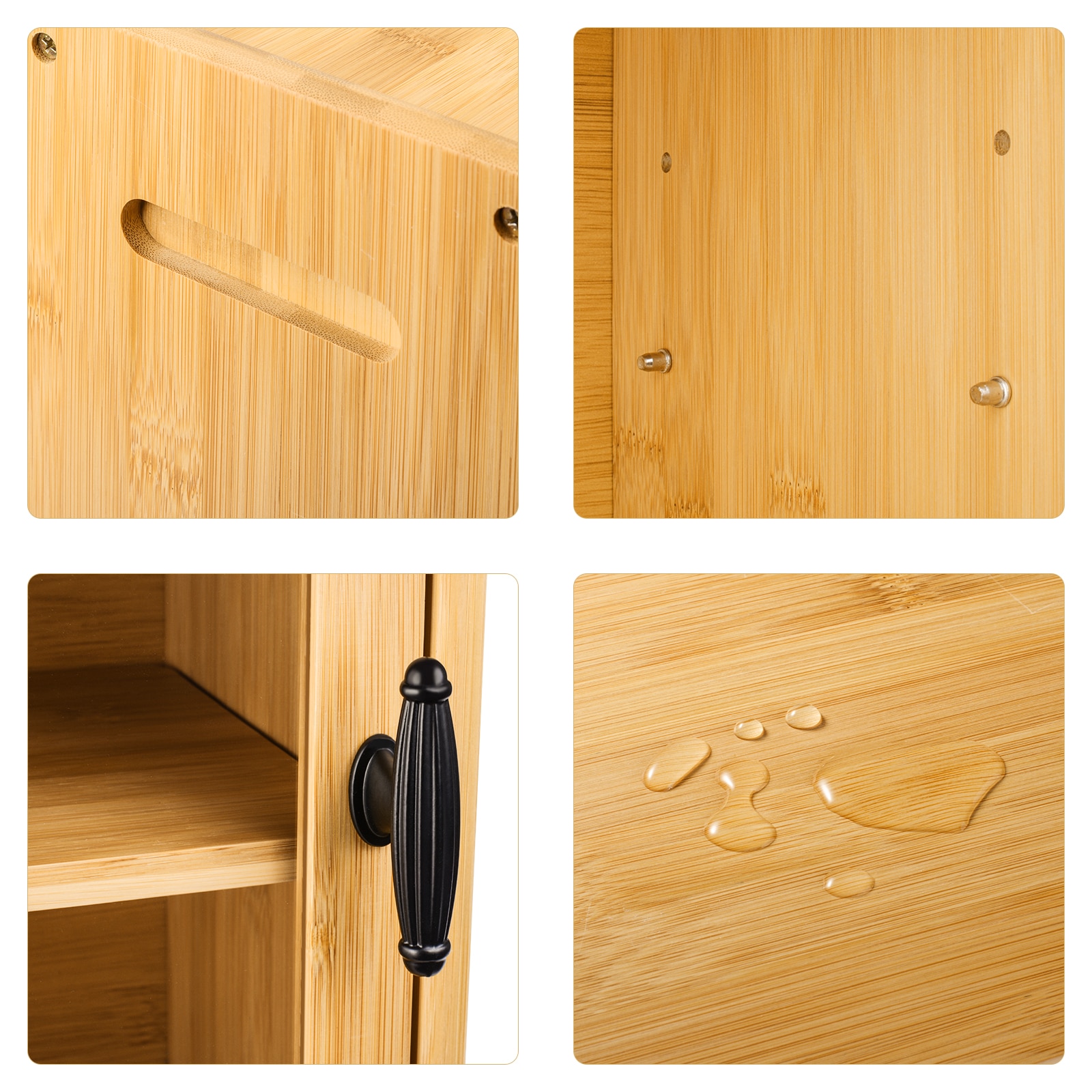 Two Tier Bamboo Bread Box