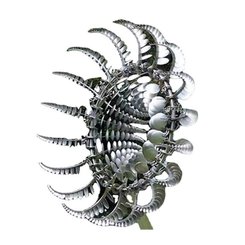 Two Tier Blade Metal Wind Spinner