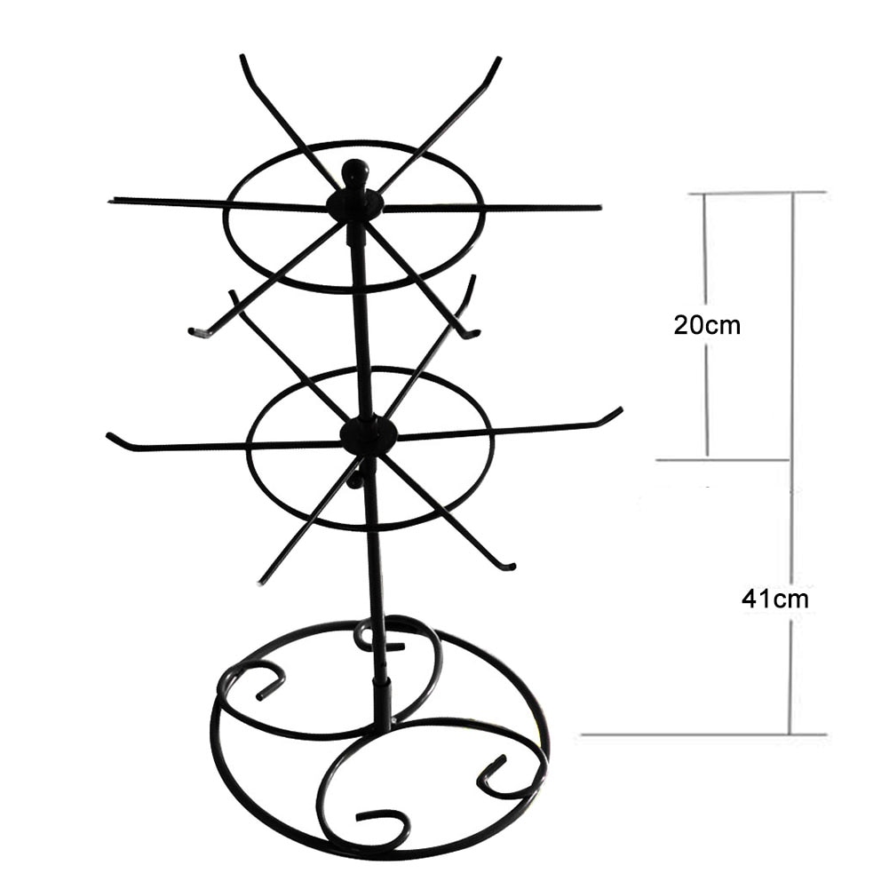 Two Tier Rotating Jewelry Display Stand