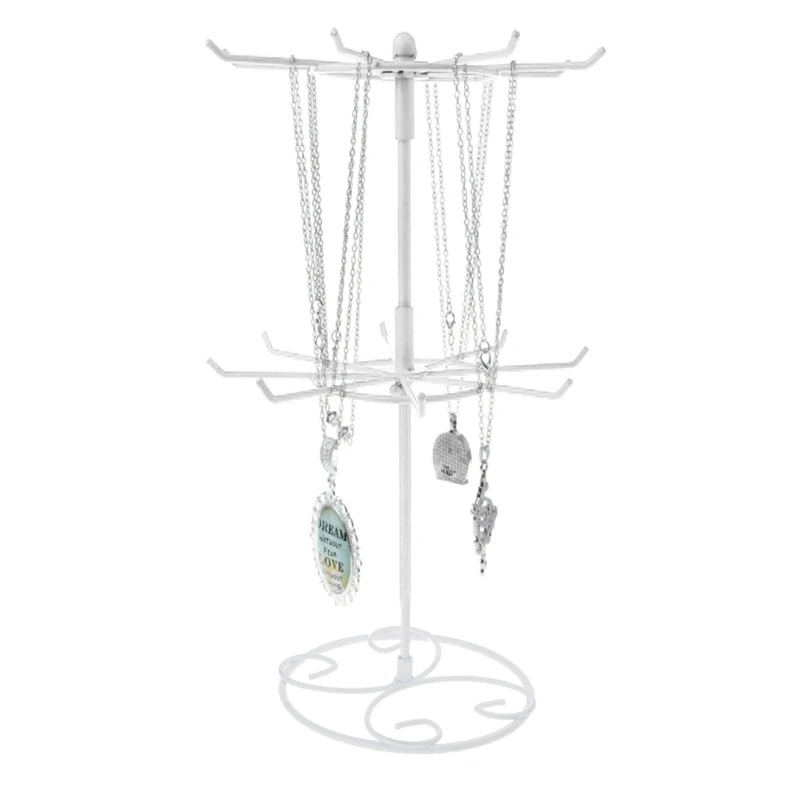 Two Tier Rotating Jewelry Stand