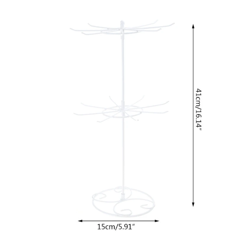 Two Tier Rotating Jewelry Stand