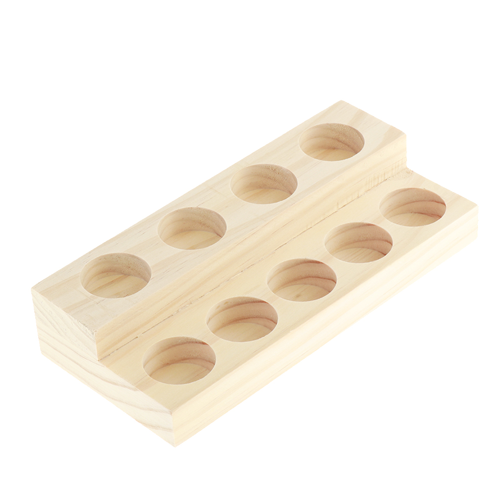 Two Tier Wooden Essential Oil Rack Two Tier Wooden Essential Oil Rack