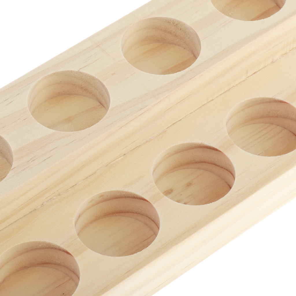 Two Tier Wooden Essential Oil Rack Two Tier Wooden Essential Oil Rack