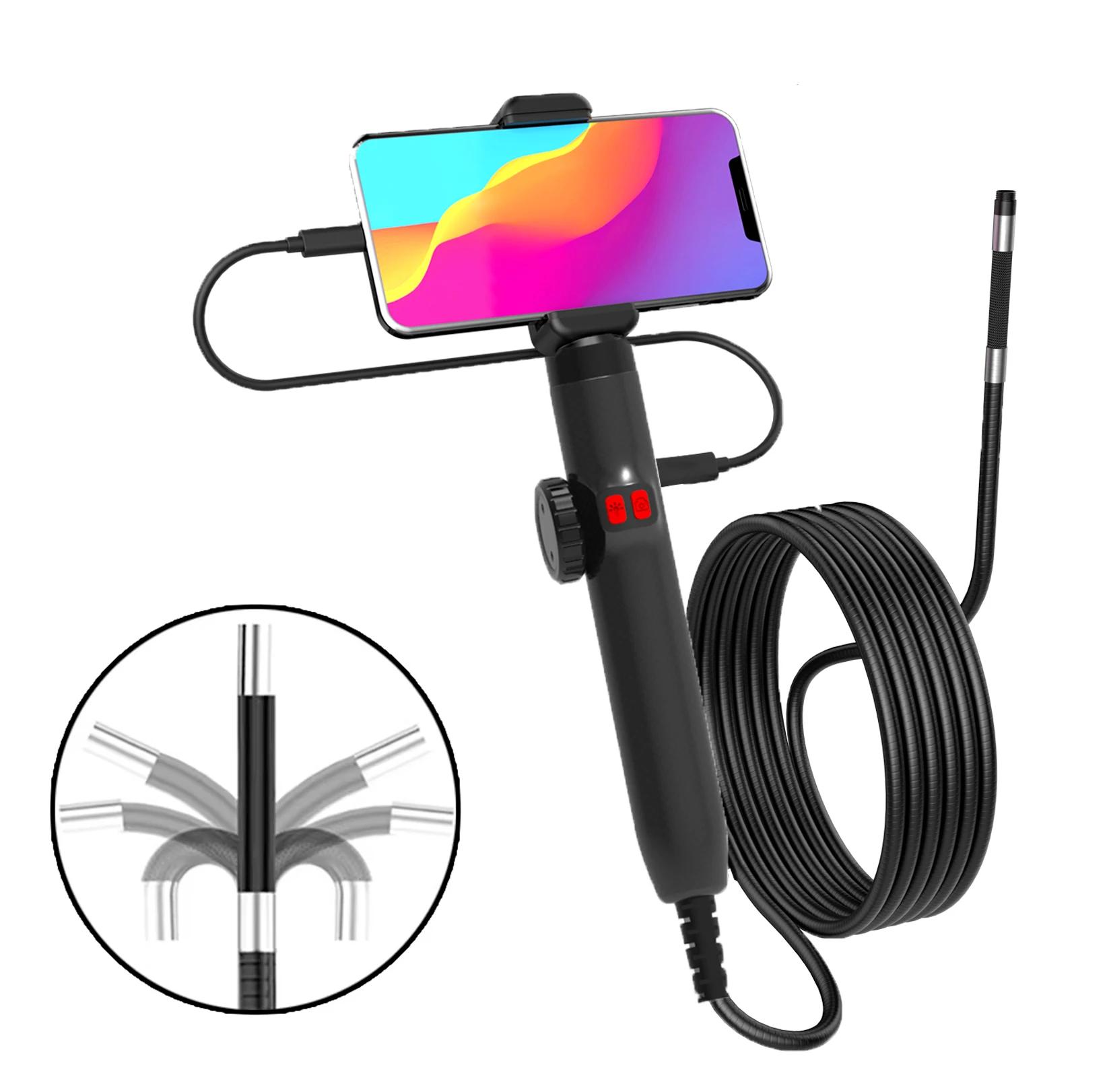 Two-Way 360° Articulating Borescope, 1080P Camera, endoscope with Light, 6mm Waterproof Probe, Endoscope with Two-Way 360° Articulating Borescope, 1080P Camera, endoscope with Light, 6mm Waterproof Probe, Endoscope with