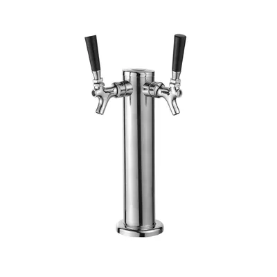 Two Way Column Beer Tower,Beer Dispenser,Stainless Steel Material Beer Tower,Brass Tap For Bar Or Homebrew Beer