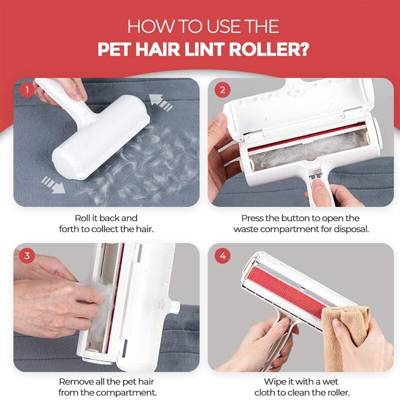 Two-Way Sticky Roller for Pet Hair