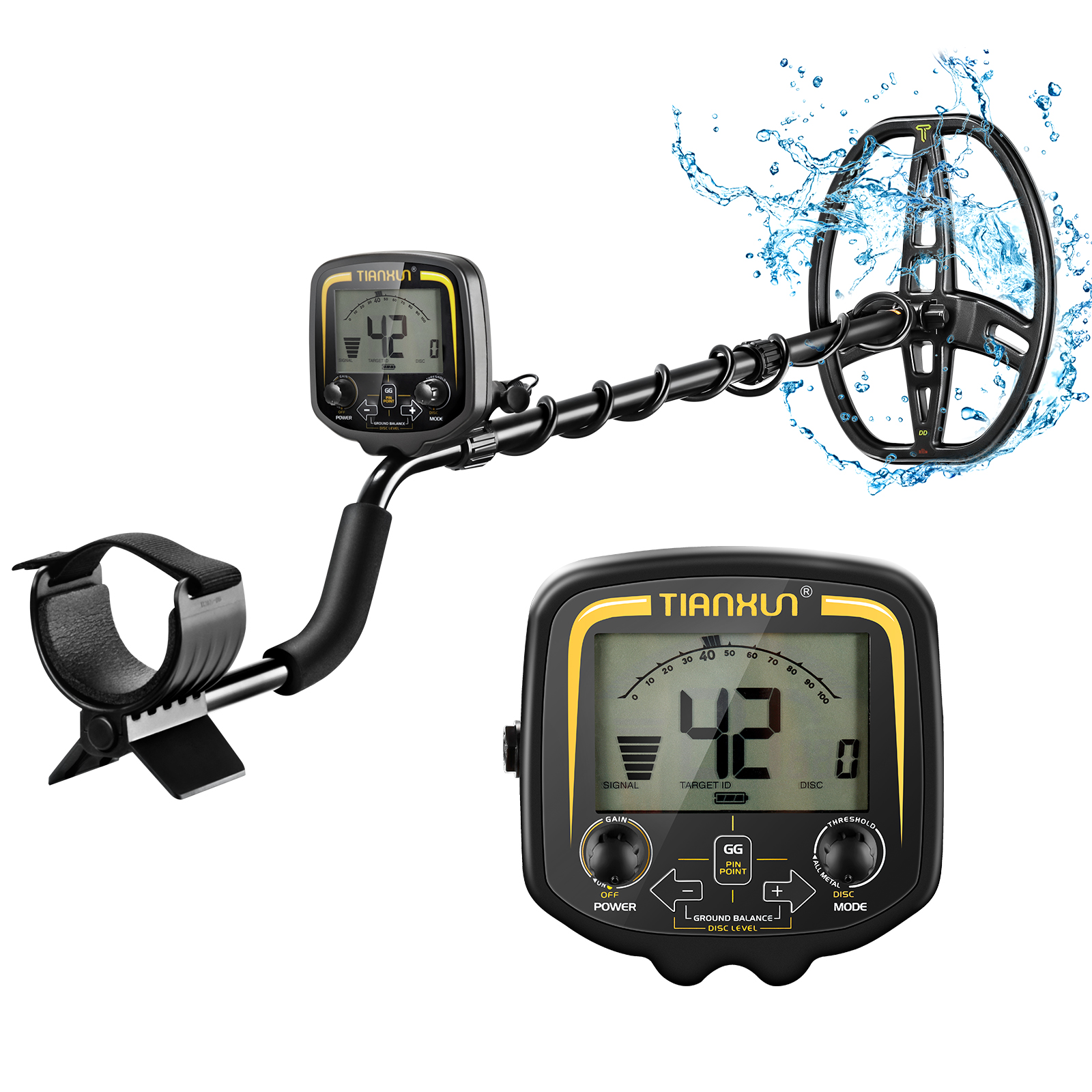 TX850 Professional Metal Detector Underground Depth 2.5m Scanner Search Finder Gold Detector Treasure Hunter Pinpointer