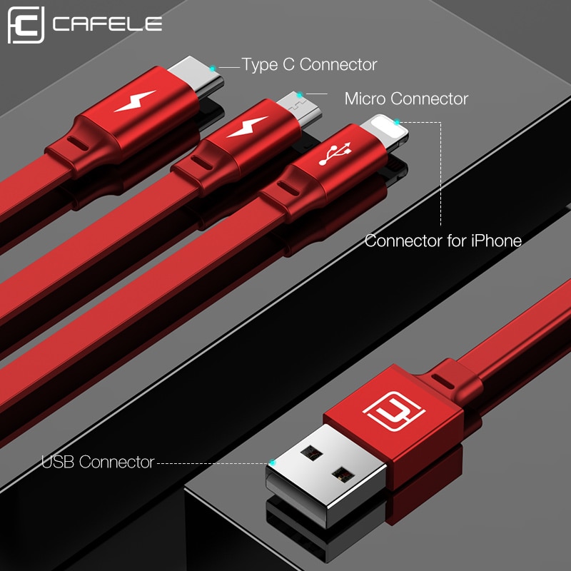 Type C Cable 3-in-1 USB Charger Type C Cable 3-in-1 USB Charger