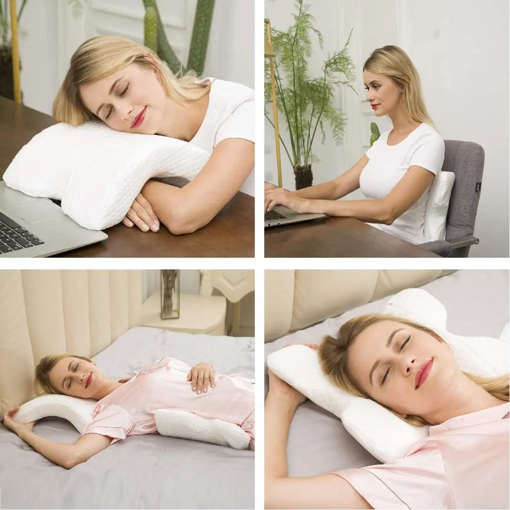 U-Shaped Curved Orthopedic Pillow for Sleep Memeory Foam Hand Pillow Hollow Orthopedic Products Neck Pillow Travel Side U-Shaped Curved Orthopedic Pillow for Sleep Memeory Foam Hand Pillow Hollow Orthopedic Products Neck Pillow Travel Side