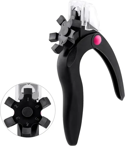 U-shaped French False Nail Scissors Acrylic Nail Clipper Adjustable Nail Tip Cutter Trimmer Manicure with Sizer Precise