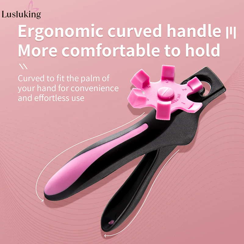 U-shaped French False Nail Scissors Acrylic Nail Clipper Adjustable Nail Tip Cutter Trimmer Manicure with Sizer Precise