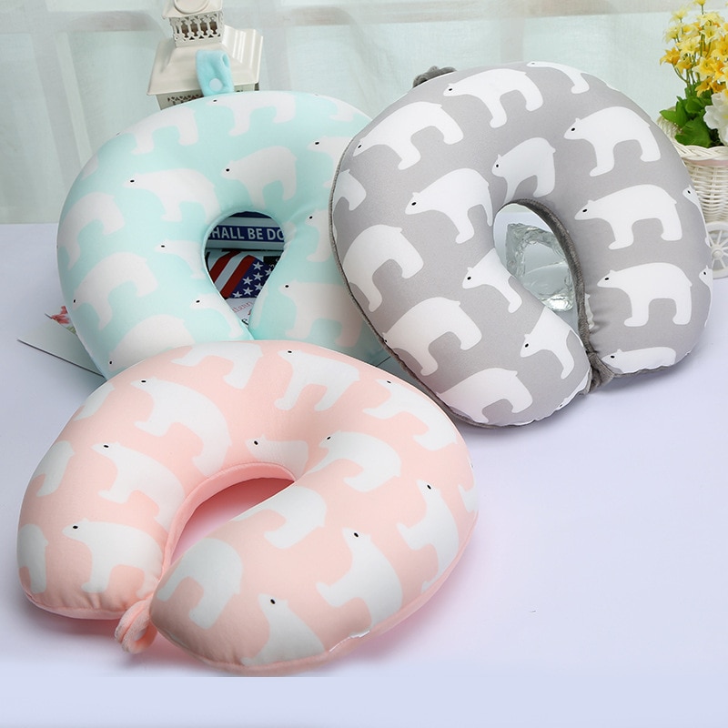 U Shaped Pillow Polar Bear Design U Shaped Pillow Polar Bear Design