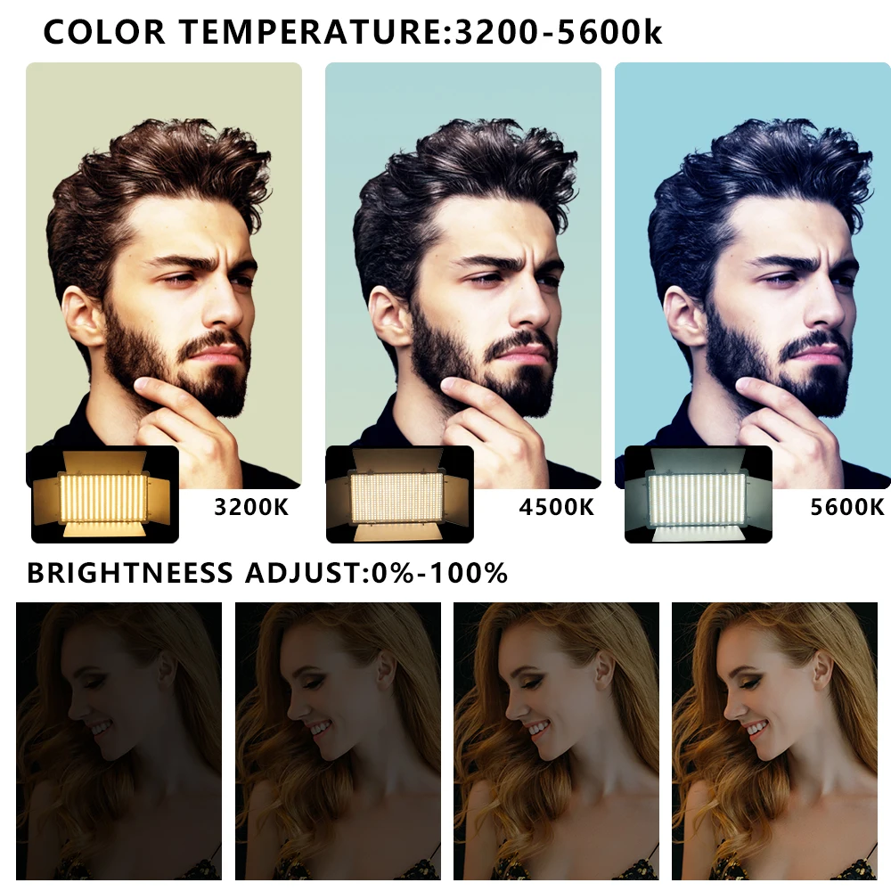 U800 LED Photo Studio Light for Tiktok Youbute Game Live Video Lighting Portable Video Recording Photography Panel Lamp U800 LED Photo Studio Light for Tiktok Youbute Game Live Video Lighting Portable Video Recording Photography Panel Lamp
