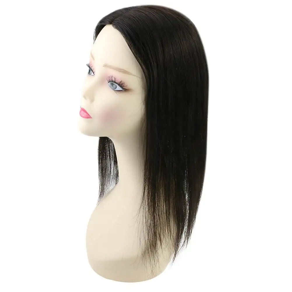 Ugeat Hair Topper Human Hair Mono Base 13*13cm Hair Toppers For Women With Thinning Hair Hand Made Topper Piece Clip In