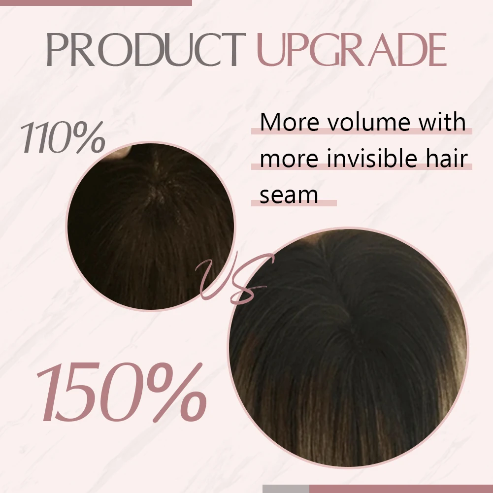 Ugeat Hair Topper Human Hair Mono Base 13*13cm Hair Toppers For Women With Thinning Hair Hand Made Topper Piece Clip In Ugeat Hair Topper Human Hair Mono Base 13*13cm Hair Toppers For Women With Thinning Hair Hand Made Topper Piece Clip In