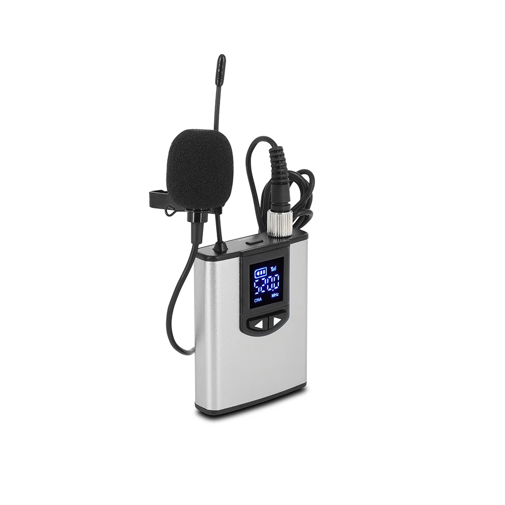 UHF Wireless Microphone Lavalier Microphone With Bodypack Transmitter Instructional Lecture Interview Vlog Live UHF Wireless Microphone Lavalier Microphone With Bodypack Transmitter Instructional Lecture Interview Vlog Live