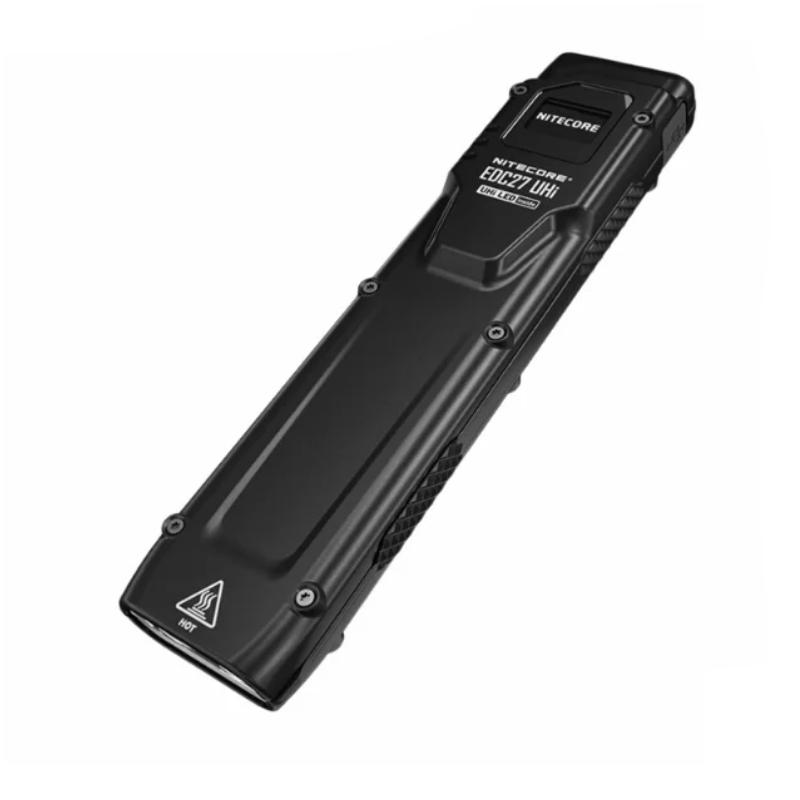 UHI Rechargeable Tactical Flashlight 3100Lumens with OLED real-time Display Built-in battery Troch Light