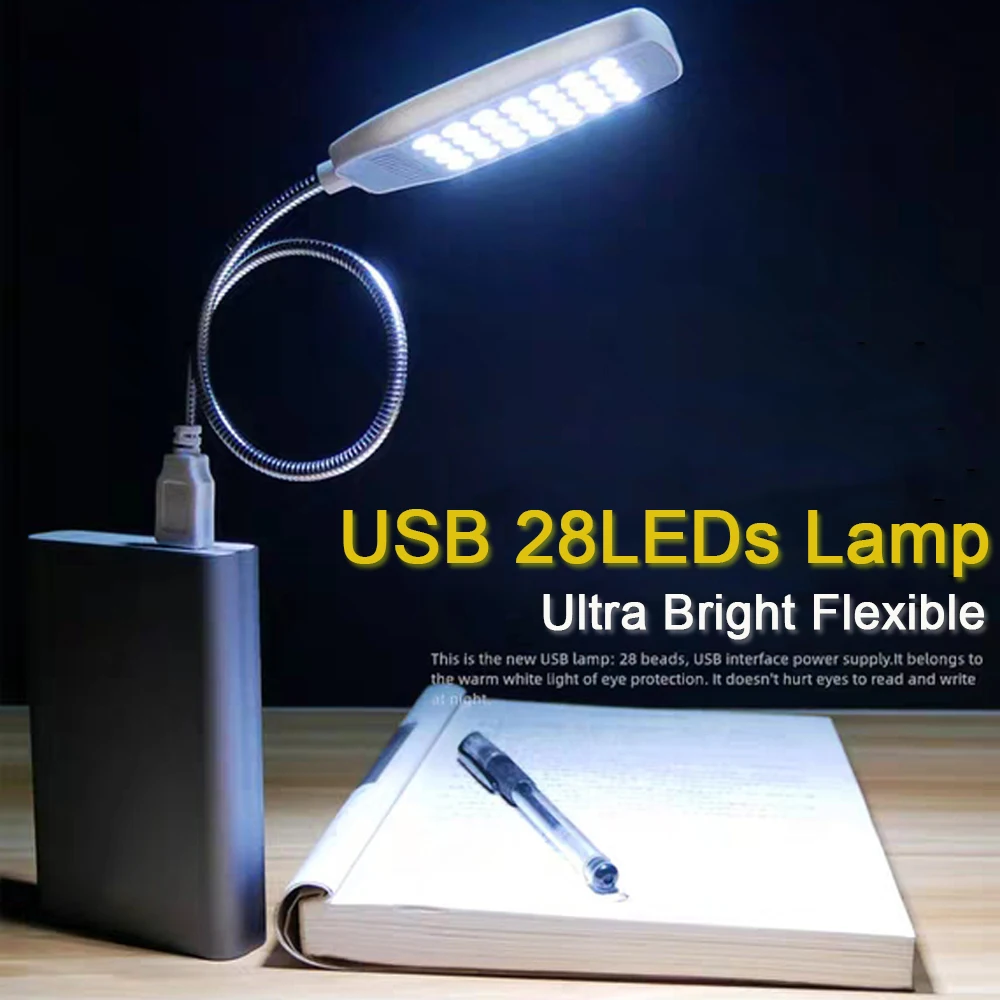 Ultra Bright 28LEDs Reading Lamp LED USB Book Light Flexible Table Lamps Night Lamp for PC Computer Ultra Bright 28LEDs Reading Lamp LED USB Book Light Flexible Table Lamps Night Lamp for PC Computer