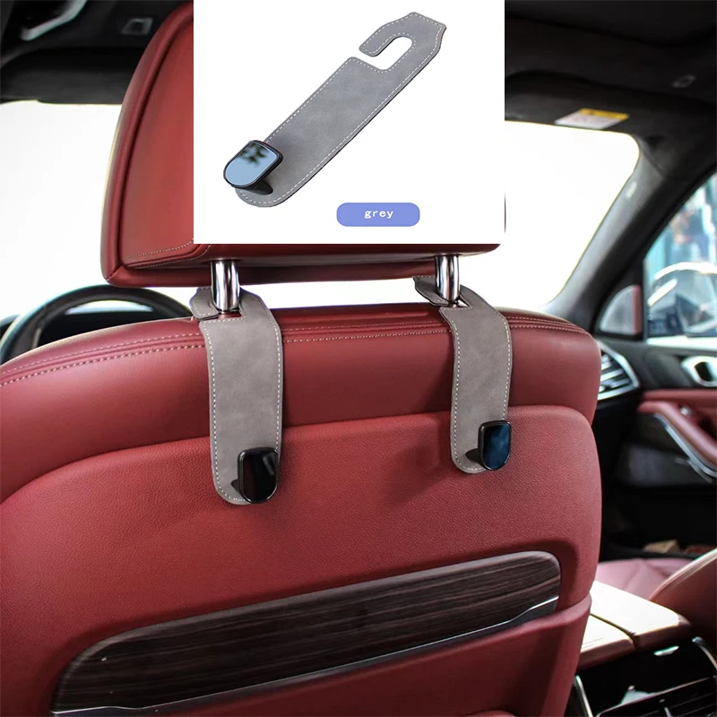 Ultra Fine Leather Headrest Hook for Cars