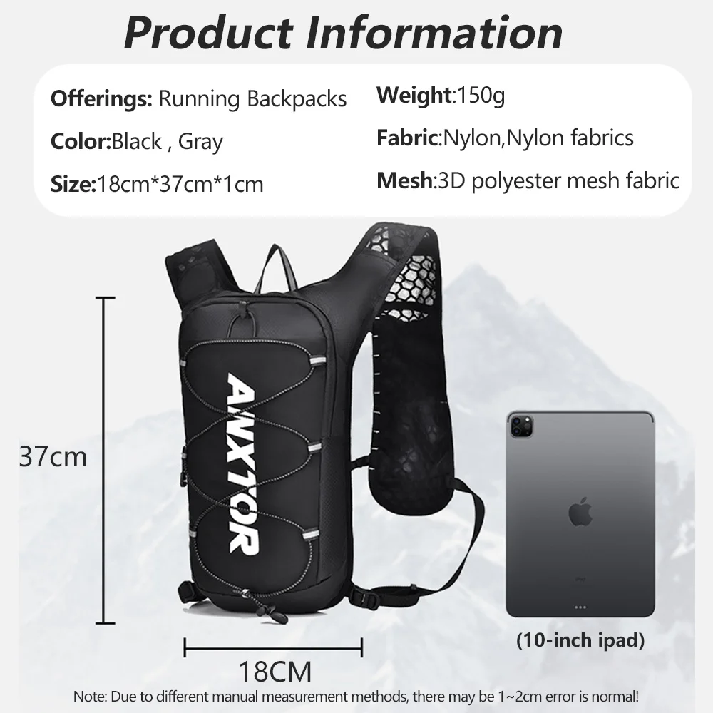 Ultra Lightweight Cycling Hydration Vest with 1.5L Water Bag