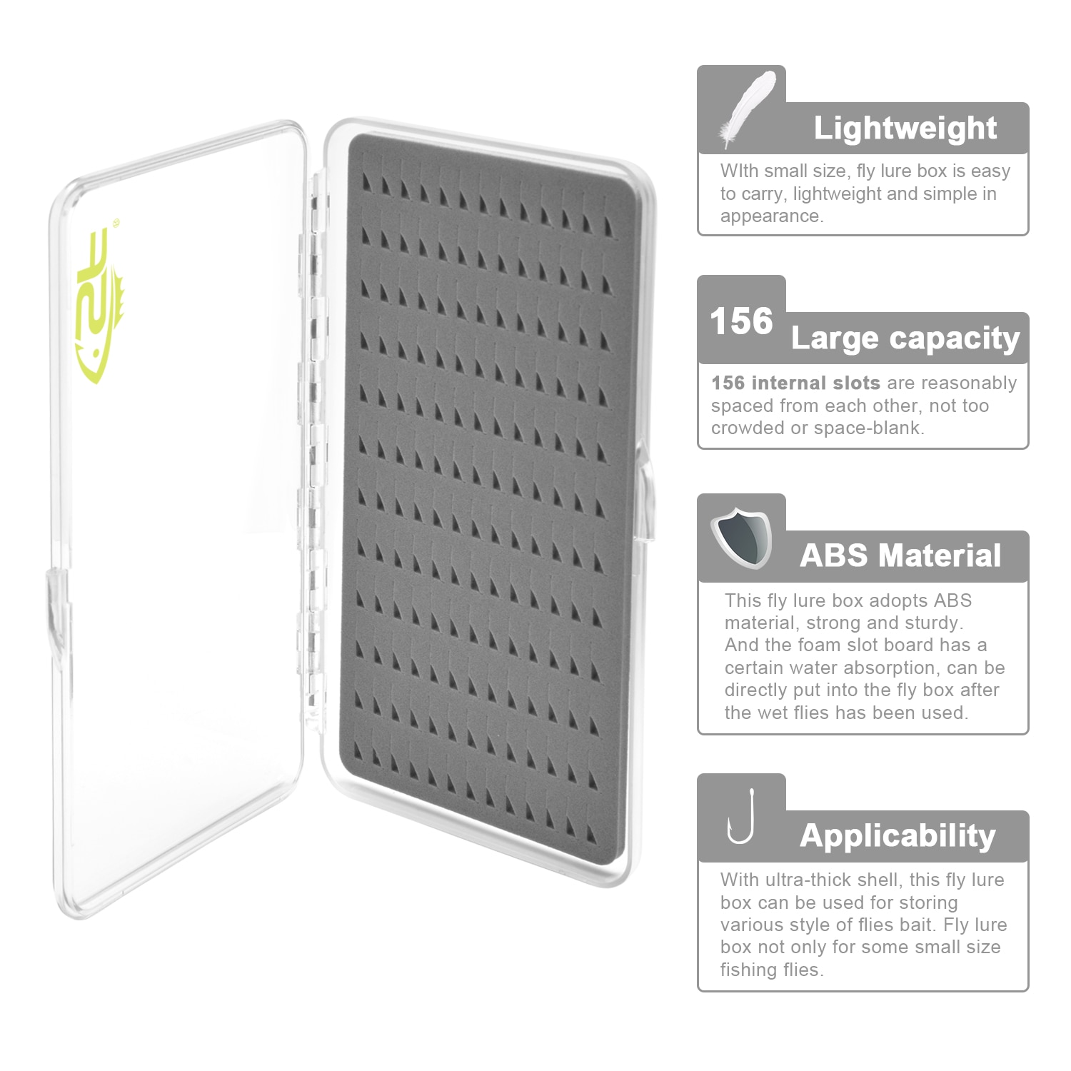 Ultra Slim 156 Slot Fly Fishing Hook Storage