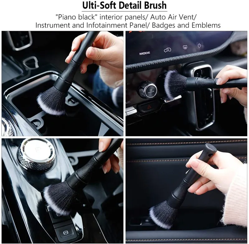 Ultra Soft Car Detailing Brush Super Soft Auto Interior Detail Brush synthetic boars hair for cars seat leather cleaning Ultra Soft Car Detailing Brush Super Soft Auto Interior Detail Brush synthetic boars hair for cars seat leather cleaning