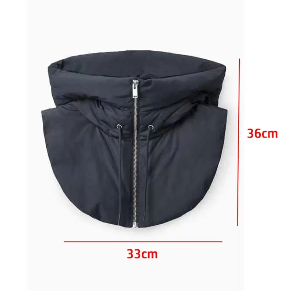 Ultralight Down Hooded Hats Drawstring Removable Neck Cover Scarf Balaclava Hat Zippper Coat Short Tank Top Women's