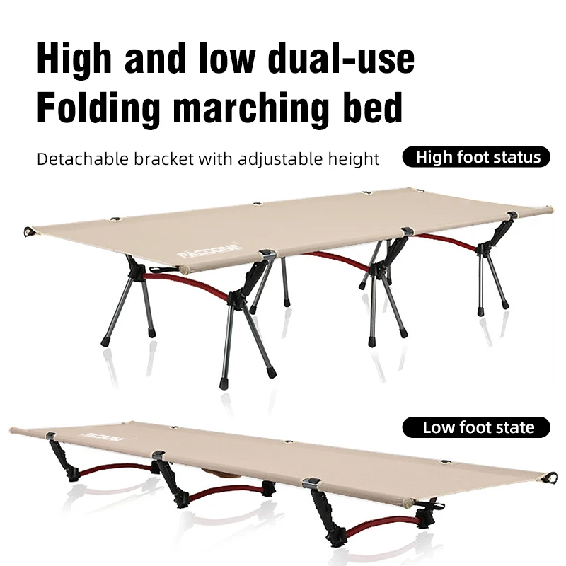 Ultralight Foldable Elevated Camping Bed Backpacking Polyester and Aluminum Alloy 2.77kg Cot Outdoor Hiking Sleeping Ultralight Foldable Elevated Camping Bed Backpacking Polyester and Aluminum Alloy 2.77kg Cot Outdoor Hiking Sleeping