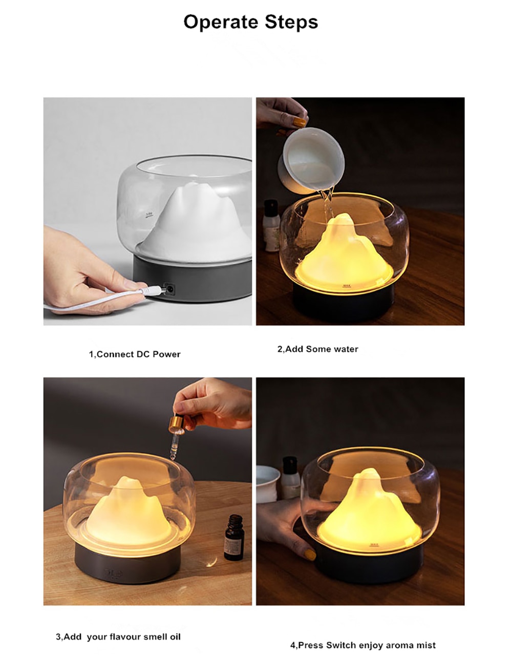 Ultrasonic Aroma Diffuser Humidifier Ultrasonic Aroma Diffuser Humidifier
