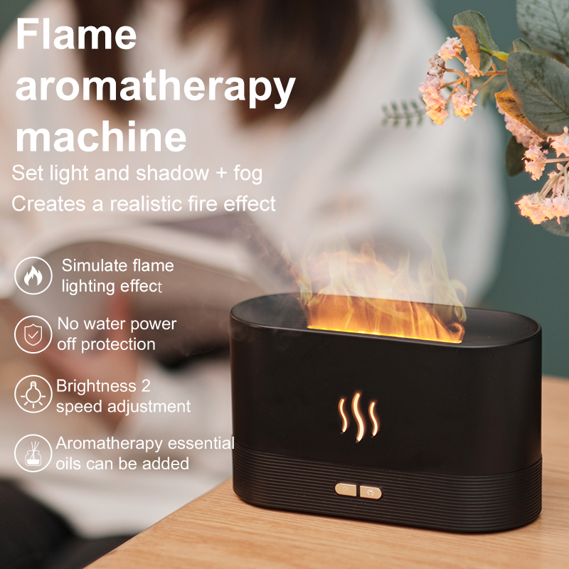 Ultrasonic Flame Humidifier Essential Oil Diffuser Ultrasonic Flame Humidifier Essential Oil Diffuser