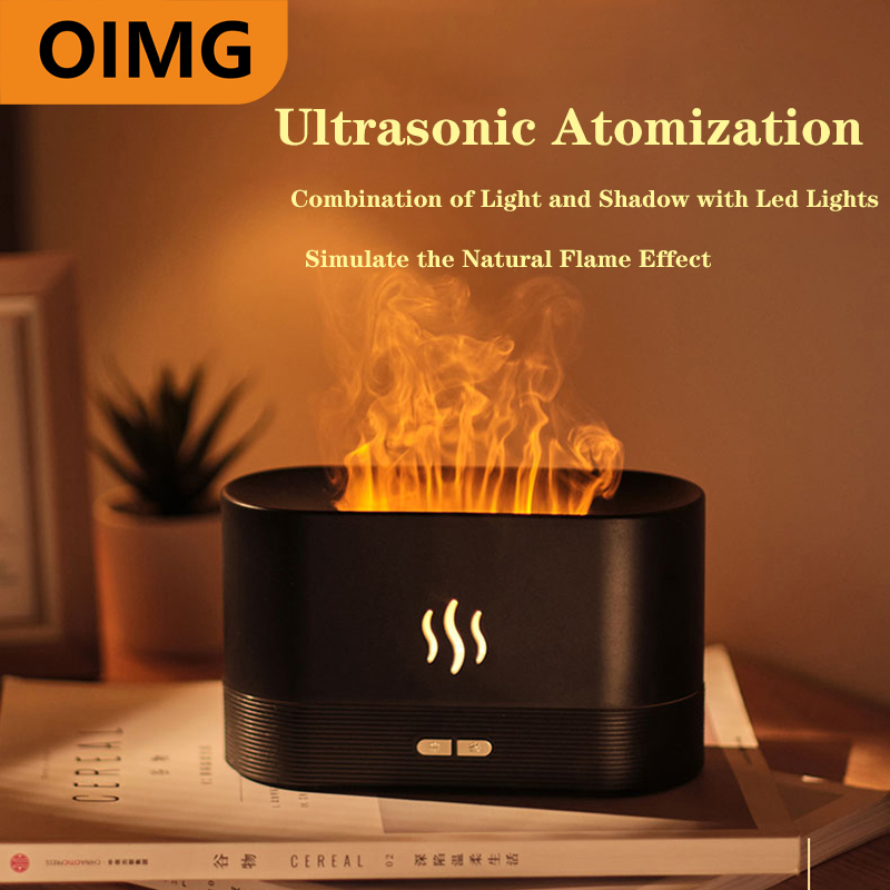 Ultrasonic Flame Humidifier Essential Oil Diffuser Ultrasonic Flame Humidifier Essential Oil Diffuser
