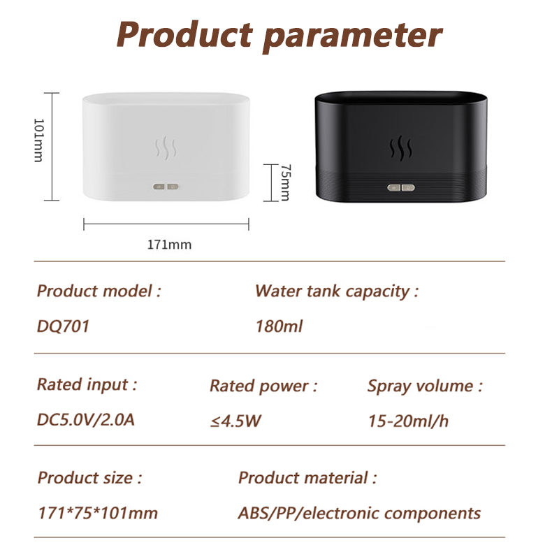 Ultrasonic Flame Humidifier Essential Oil Diffuser Ultrasonic Flame Humidifier Essential Oil Diffuser