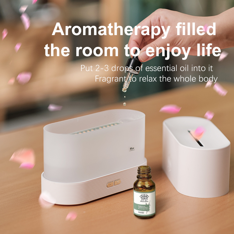 Ultrasonic Flame Humidifier Essential Oil Diffuser Ultrasonic Flame Humidifier Essential Oil Diffuser